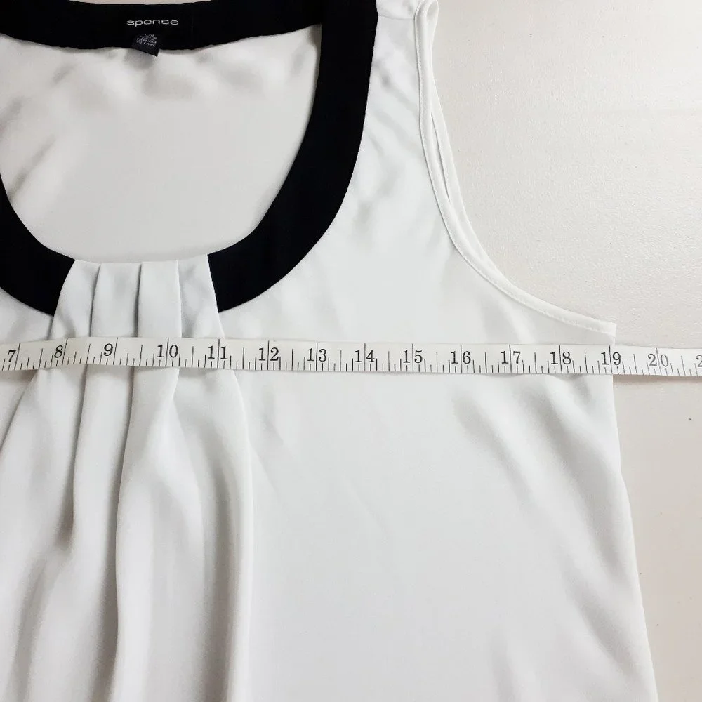 Spense Ivory Sleeveless Blouse - Picture 5 of 11